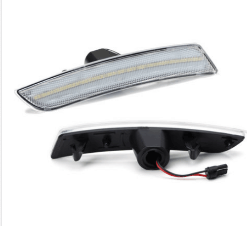 2x For 2015-2019 Cadillac CTS ATS Front Bumper LED Side Marker Lights Lamp Clear - Picture 5 of 5