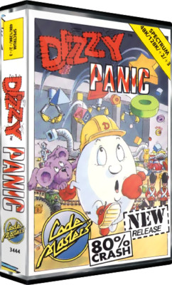 Sinclair ZX Spectrum 48K Spiel - DIZZY PANIC - Codemasters - getestet & funktionsfähig