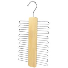 Wooden Tie Hanger  20 Bar- Belt & Tie Rack Storage Organiser, The Hanger Store™