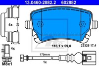 Ate Bremsscheiben Ø294Mm + BremsbelÄGe Hinten FÜR Vw T5 Multivan Transporter