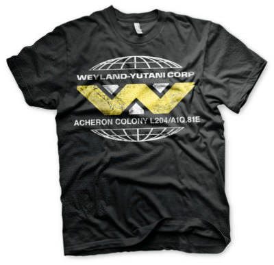 Aliens Weyland Yutani Corporation Logo Alien Film Männer Mens T-Shirt  Schwarz UK