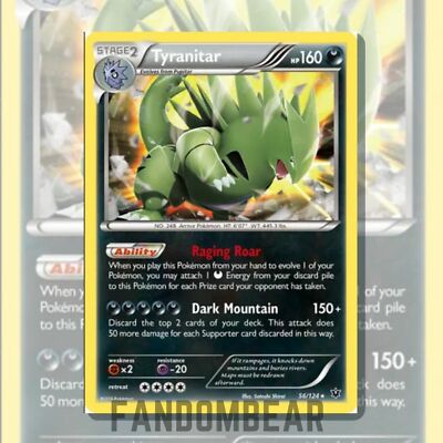 Tyranitar XY COSMOS HOLO RARE PROMO CARD Fates Collide 56/124 2016