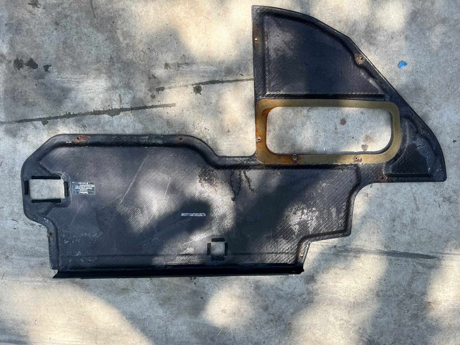 2006 Mercedes SLR Mclaren Rear Trunk Panel Cover Carbon Fiber 1996400057