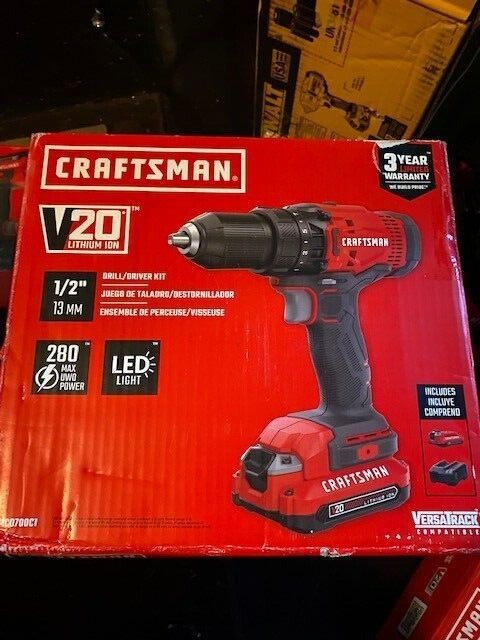 CRAFTSMAN CMCD700C1 1/2in 20V Cordless 