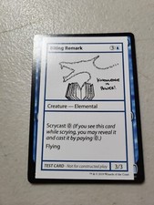 1x MTG Biting Remark 17/124 Mystery Booster Playtest Cards 2021 NM Free Shipping