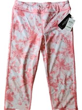 IDEOLOGY GIRLS FLORAL ATHLETIC CAPRI LENGTH LEGGINGS NEW W/TAGS SIZE Large 14