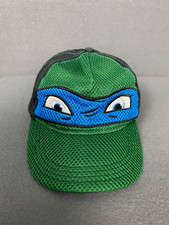 Teenage Mutant Ninja Turtles Hat Boy Green Black Leonardo Mask Snapback Baseball