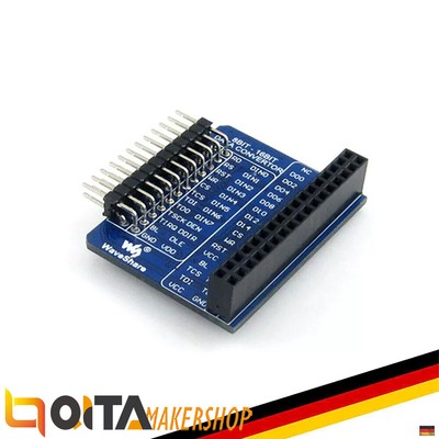 Waveshare 3,2 Zoll LCD Adapter 3,2-Zoll-LCD-Adapter, 8-Bit auf 16-Bit