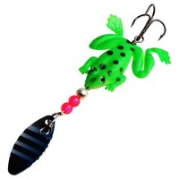 Fishing Soft Plastic Lures10-packs/20-packs(yellow/green)frog Lures With Treb... on sale Fishing Soft Plastic Lures10-packs/20-packs(yellow/green)frog Lures With Treb... on sale