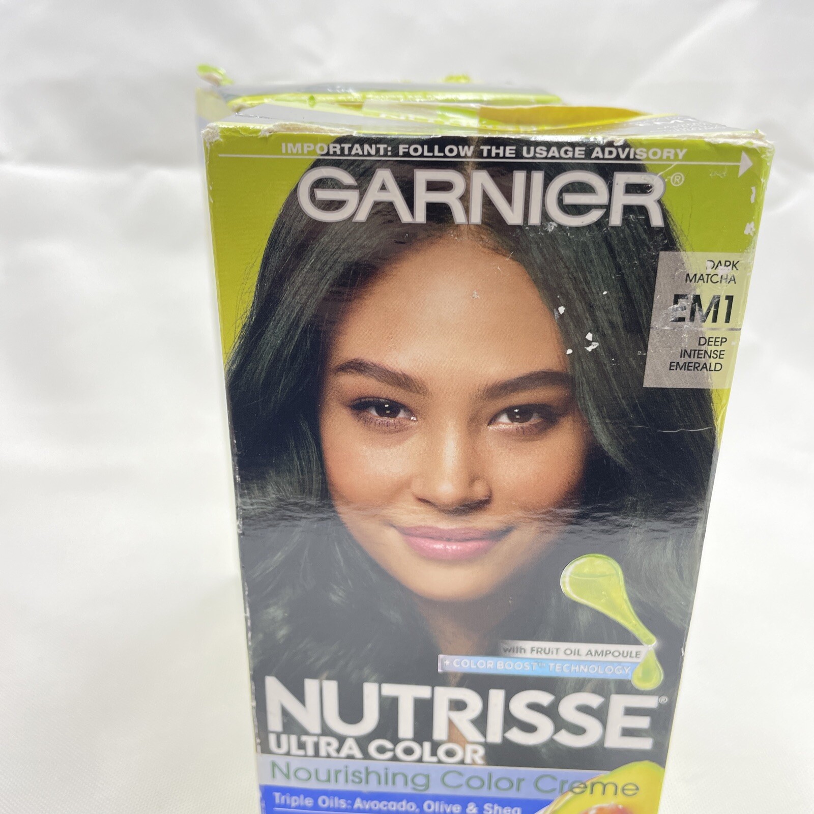 Garnier Nutrisse Ultra Color Nourishing Color Creme EM1 Dark Matcha Lot of 2