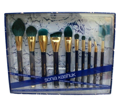 Sonia Kashuk Limited Edition Color Crazed 10-Piece Brush Set NEW