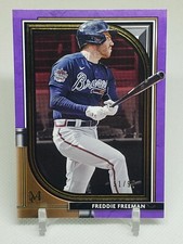 2021 Topps Museum Freddie Freeman Amethyst Base Parallel #'d (/99)