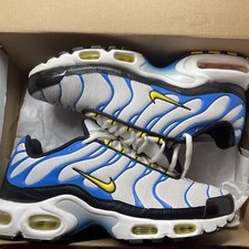 Size 9.5 - Nike Air Max Plus White Yellow Blue for sale online | eBay