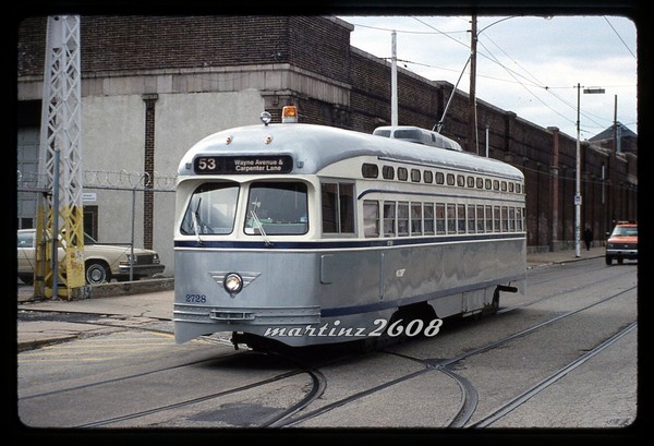 (DB) ORIG TRACCIÓN/TROLLEY SLIDE-SEPTA (PHILADELPHIA, PA) 2728