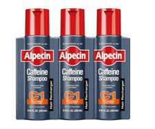 Alpecin C1 Caffeine Shampoo, 8.45 fl oz Pack of 3 , Caffeine Shampoo Cleanses t