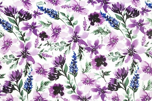 Tela Minky Cuddle® púrpura flores primavera glicinia BT yarda X 58 pulgadas Shannon - Imagen 2 de 2