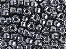 9mm Czech Glass Crow Beads   100pcs, Opaque Black Hematite, DIY Jewelry