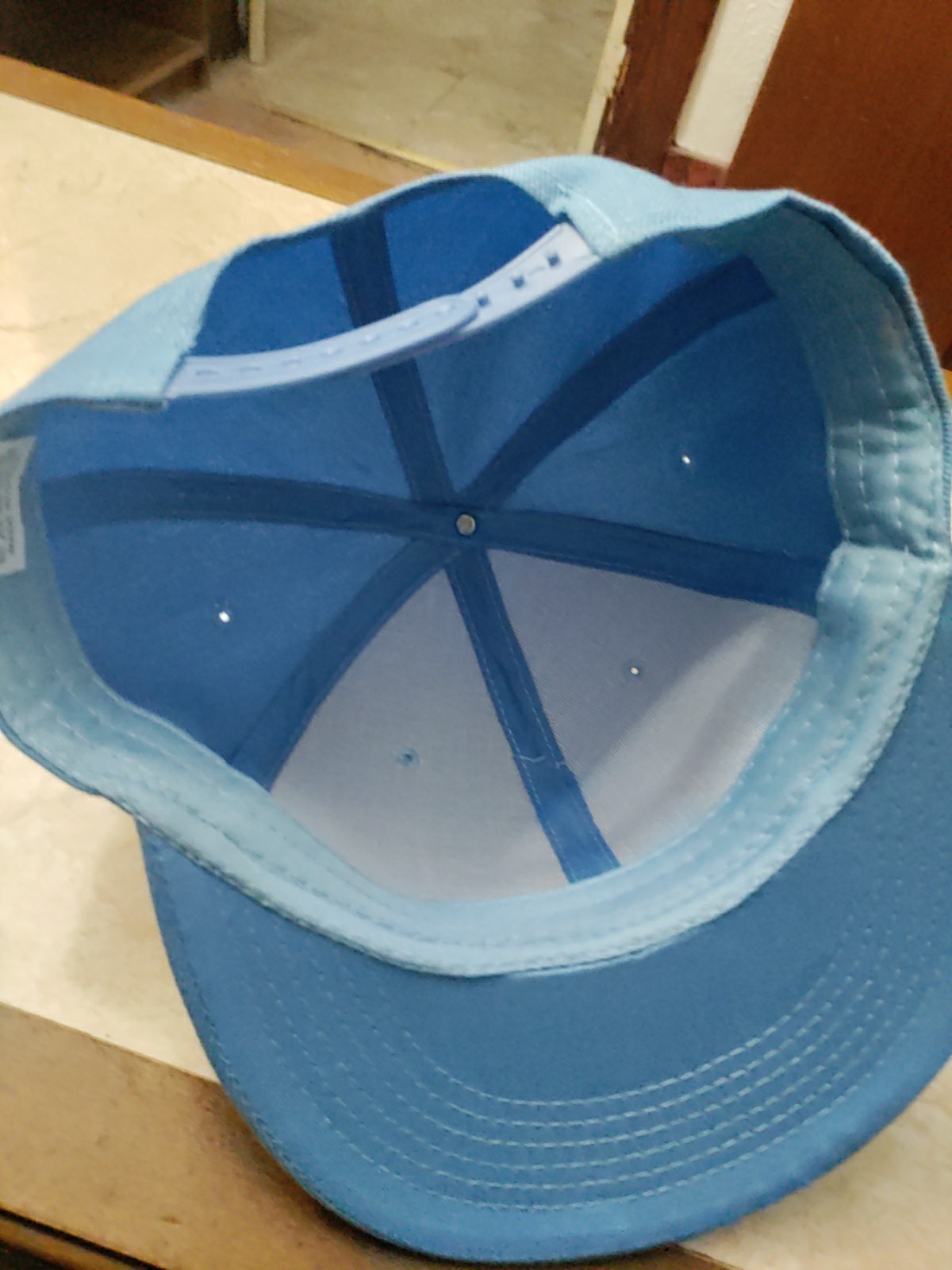 Men's Solid Light Blue Hat - image 2