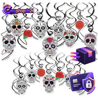 Halloween Dekoration Tag Der Toten HäNgedeko 30 StüCk Totenkopf Girlande