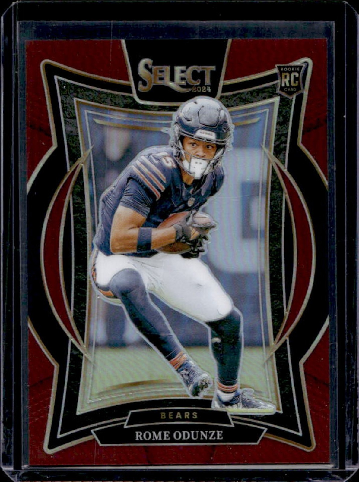 2024 Select Rome Odunze Concourse RC Maroon Prizm #31/149 Bears