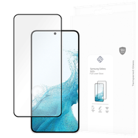 Panzerfolie Schutzglas Samsung Galaxy S22+ Displayschutz - Cazy - Schwarz