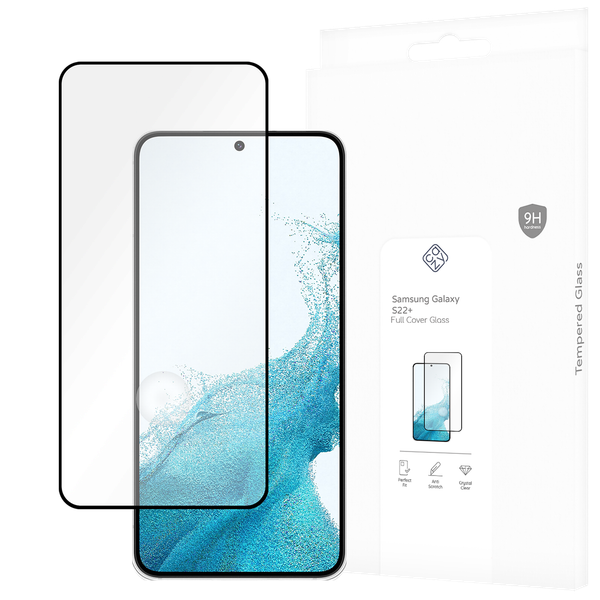 Panzerfolie Schutzglas Samsung Galaxy S22+ Displayschutz - Cazy - Schwarz-image
