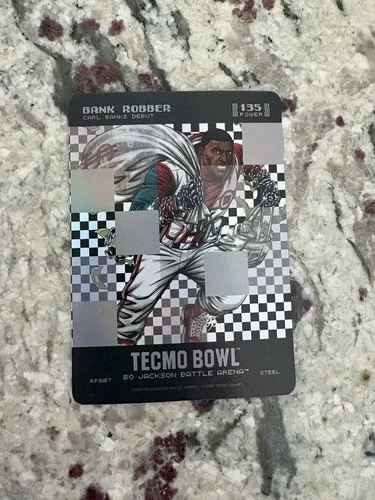 Tecmo Bowl Bo Jackson Battle Arena Bo Jackson Bank Robber Steel 2020 BP5B7