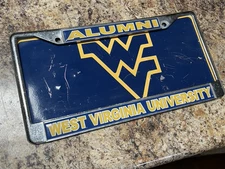 West Virginia Mountaineers License Plate And Alumni University Cover College