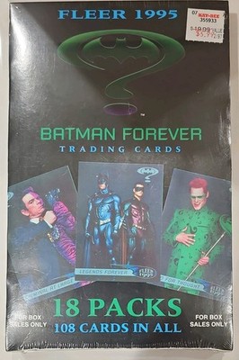 FLEER 1995 BATMAN FOREVER TRADING CARDS BOX *18 PACKS* FACTORY SEALED