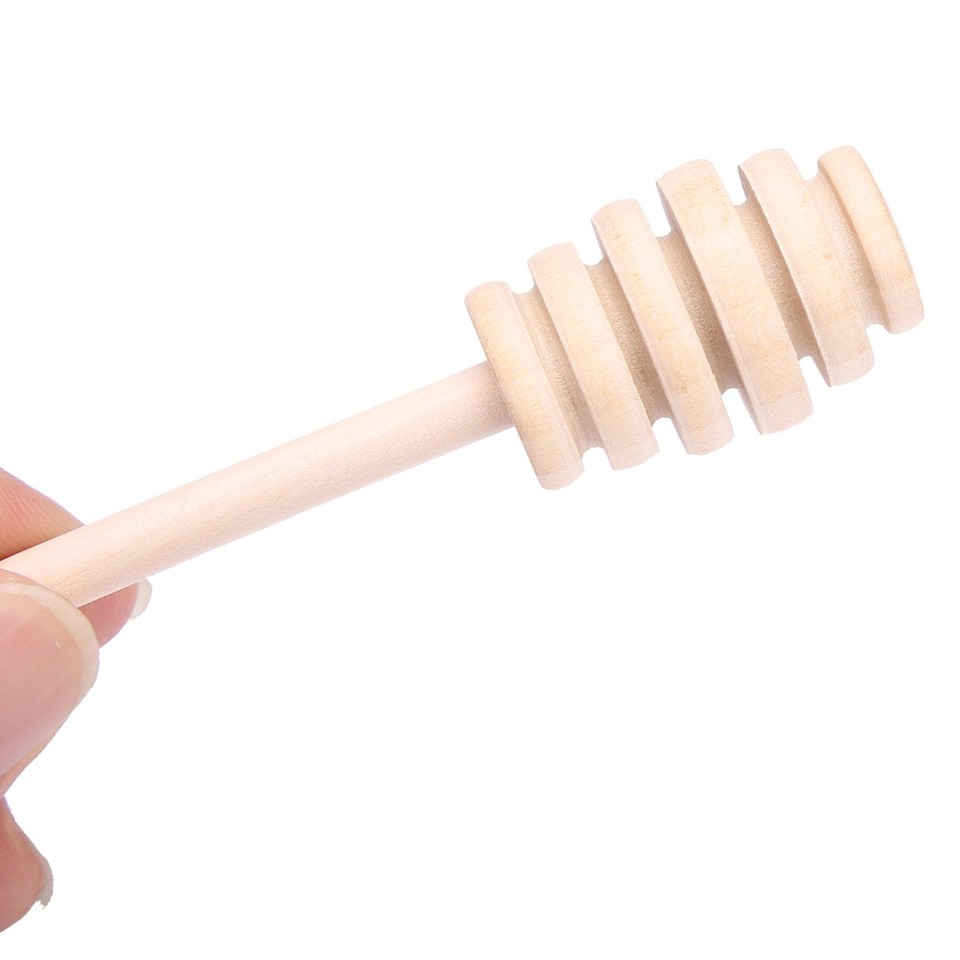 24Pcs Wooden Honey Dripper Sticks For Syrup Jam Chocolate Stirring Rod Kitchen Tools 16cm