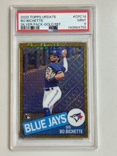 2020 Topps Bo Bichette 1985 Chrome Silver Pack Gold /50 #CPC-14 Rookie RC PSA 9