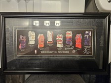 Washington Bullets/Wizards Autographs Frame Picture Kwame Brown Wes Unseld