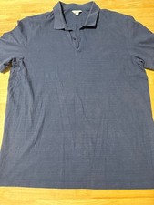 Calvin Klein Men  s Large Navy Blue Short Sleeve Polo Shirt