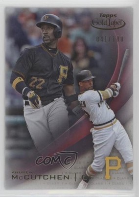 2016 Topps Gold Label Class 1 Red 41/100 Andrew McCutchen #83 3y0
