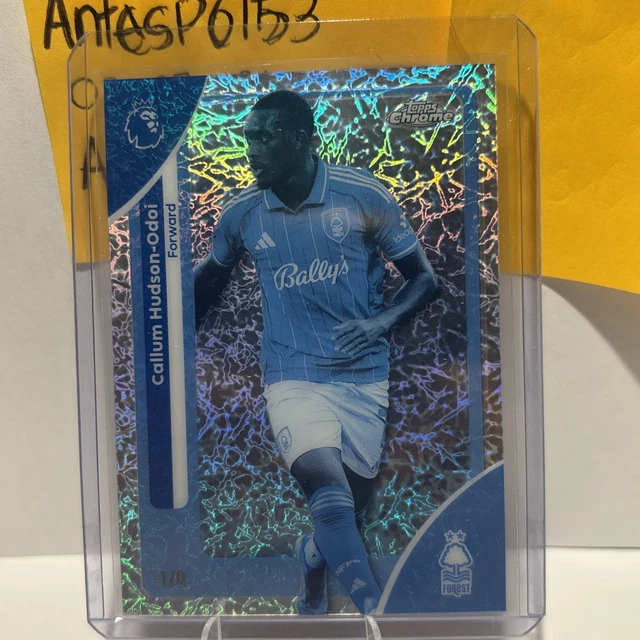 2026 Topps Chrome Premier League EPL Callum Hudson-Odoi Frozen Refractor -1/0