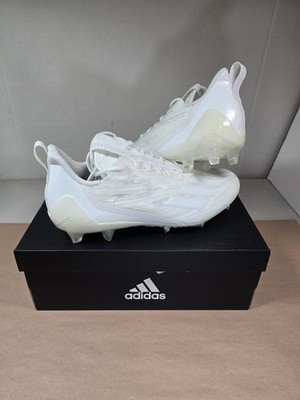 Size 11.5 ADIDAS Adizero Men's Football Cleats Triple White GX5413