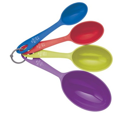 KitchenCraft Colourworks Measuring Cup Set, Multi-Colour, 4-Piece Brights