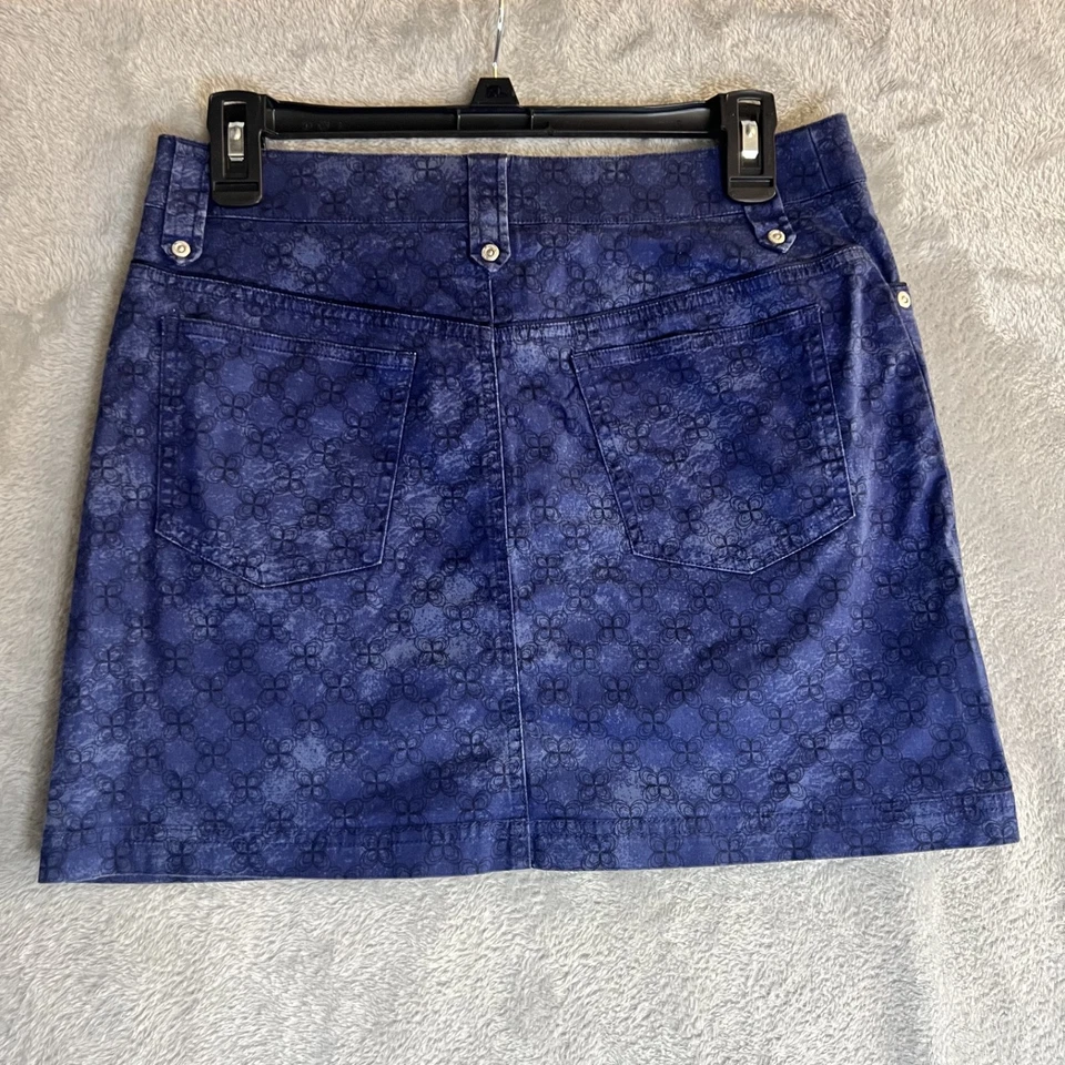 Adidas Mujer’s Falda Informal Azul Estampado Falda Look Diario Talla Mediana Foto 2 de 4