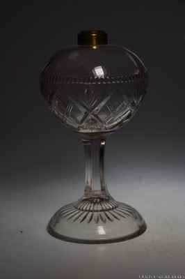 4Q 1800s Unknown  by Unknown COLORLESS Kerosene Lamp  - 9 1/2'' H