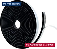 1/2 inch Wide x 1/4 inch Thick Single Sided Foam Weather Stripping