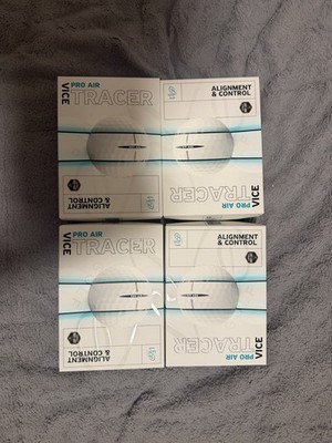 Vice Pro Air Tracer Golf Balls 48 Ball Brand New 4 Boxes Total