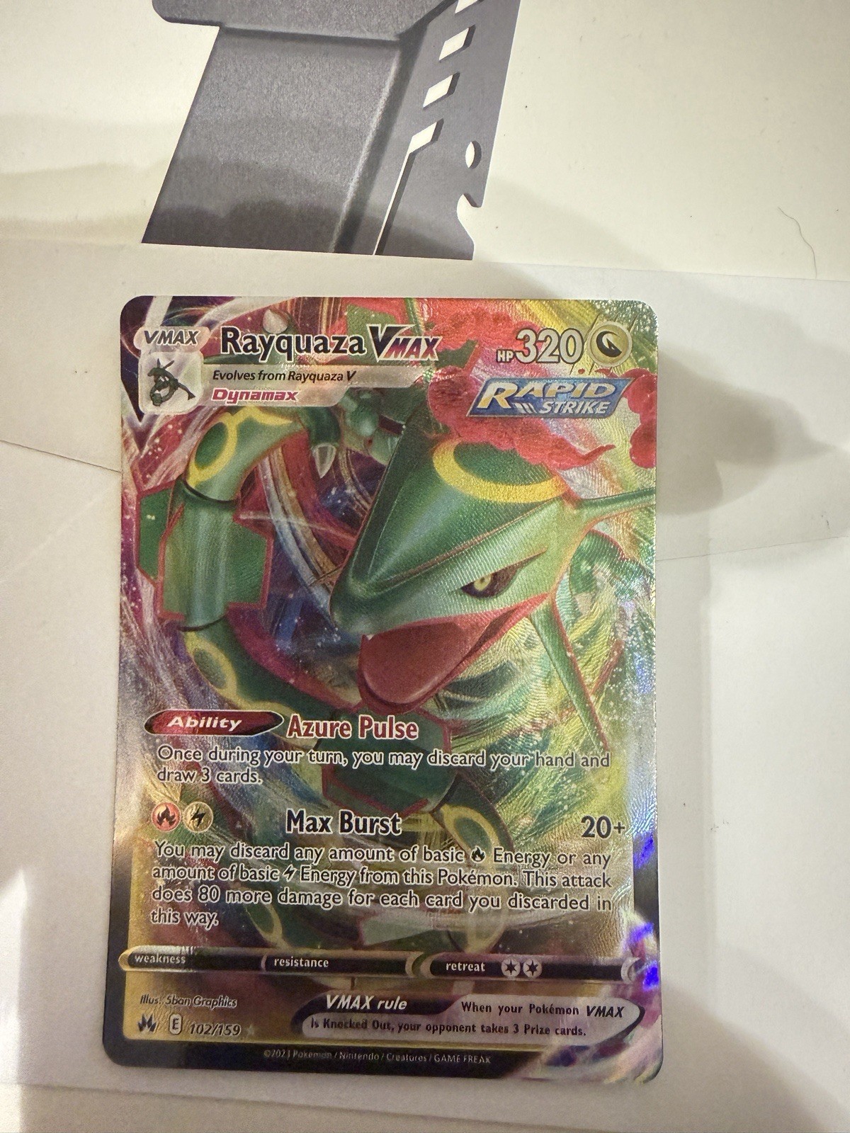 Rayquaza VMAX 102/159 SWSH: Crown Zenith Holo