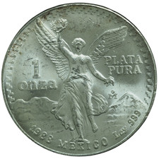 1988 Mexico Libertad 1ozt .999 Silver *JE