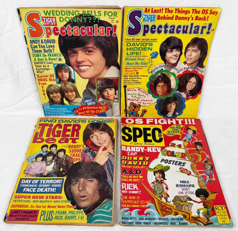70's Tiger Beat Spectacular  + SPEC & Loving Fashions Magazine Osmond Partridge