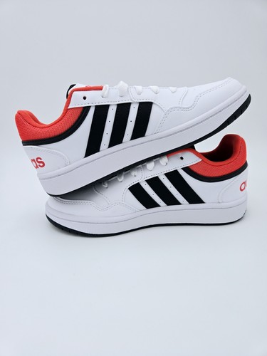 Adidas Hoops 3.0 K White/ Black kid's Basketball shoes GZ9673. #A2 - Picture 3 of 9