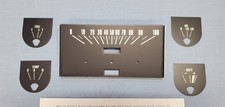 New 1940 Ford Deluxe Speedometer Cluster Face Kit. Rare Black Hot Rod Kit. New.