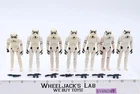 Lot of 7 Complete Star Wars Imperial Stormtroopers 1980s Kenner Vintage Figures