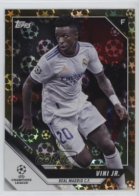 2021 Topps UEFA Champions League Gold Starball Foil 13/50 Vinicius Junior 14lc