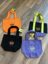 (LOT Of 4) Limited Trader Joe's Mini Halloween Canvas Tote Bag RARE SHIPS ASAP