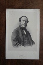 LUDOVIC VITET (1802-1873) PORTRAIT. PHOTO.PETIT 19 eme PARIS